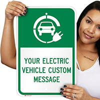 Electric Vehicle Custom Message Sign