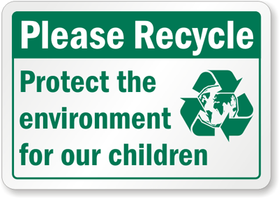 Please Recycle Label