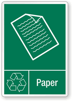 Paper Recycling Label
