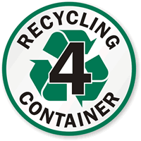 Recycling Container -4 - Recycling Label