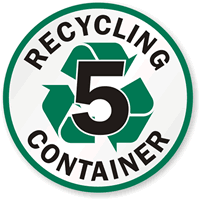 Recycling Container -5 - Recycling Label