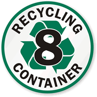 Recycling Container -8 - Recycling Label