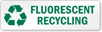 Fluorescent Recycling Recycling Label