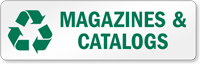 Magazines And Catalogs Recycling Label