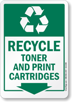 Recycle Toner And Print Cartridges Label