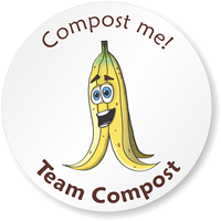 Pedro Banana Team Compost Sticker